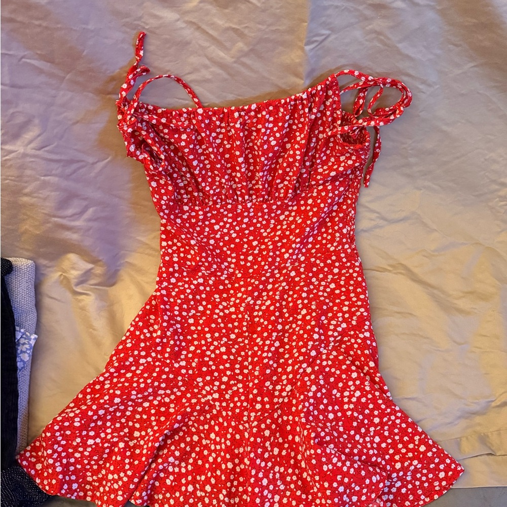 Red Floral Sundress